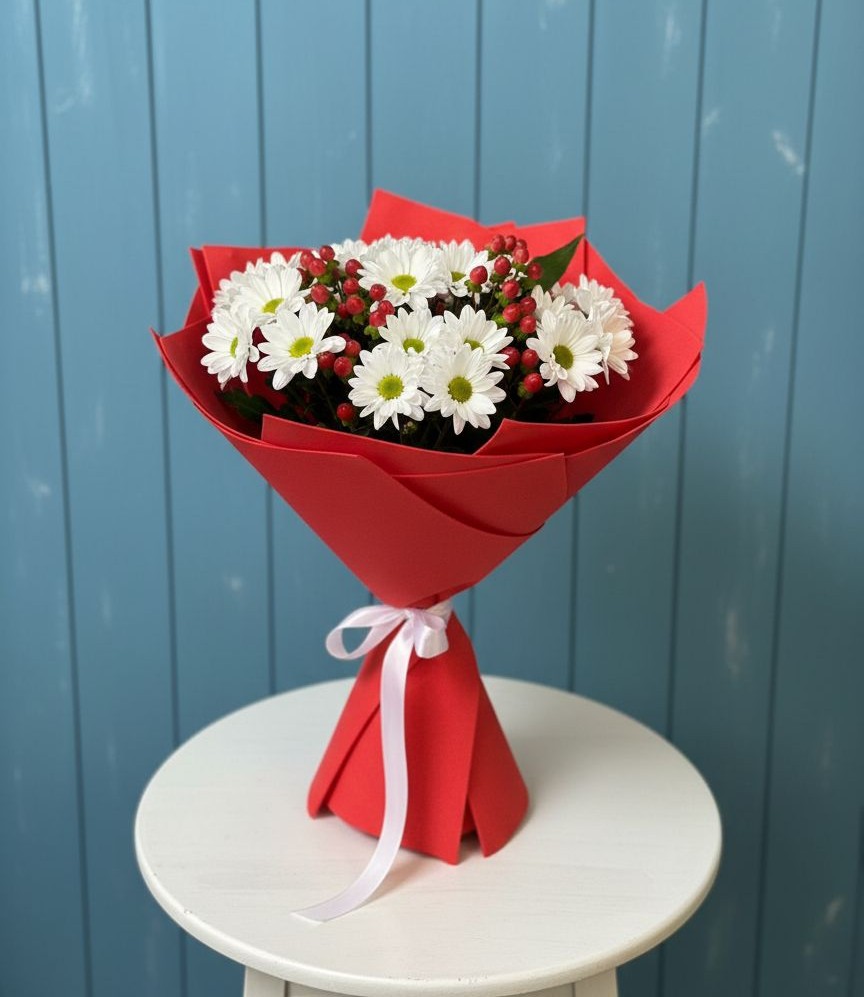 Букет цветов из: Хризантемы в Искре Курской области