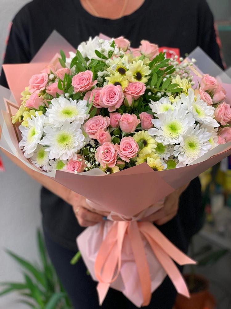Букет цветов из: Розы и Хризантемы в Искре Курской области