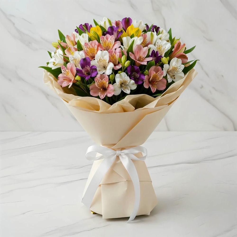 Букет цветов из: Альстромерии в Искре Курской области