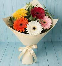Букет цветов из:  Герберы в Искре Курской области