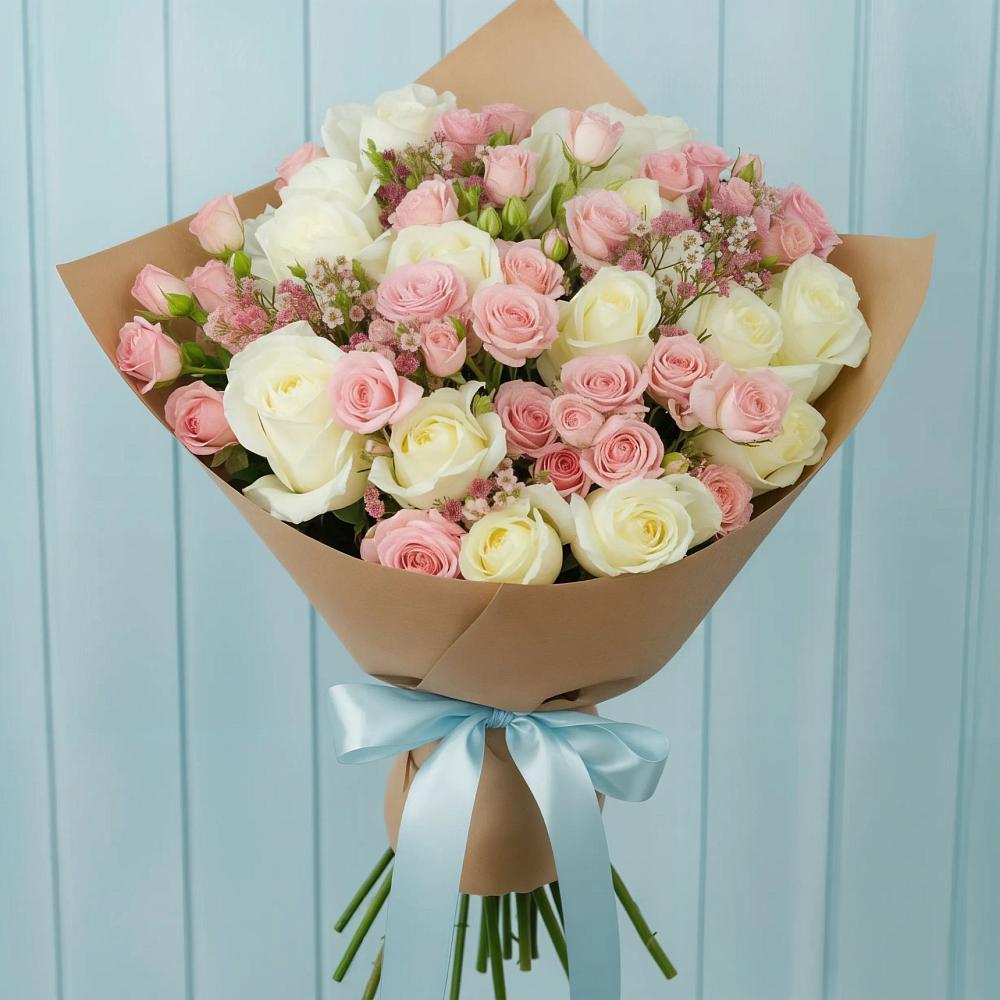 Букет цветов из: Розы в Искре Курской области