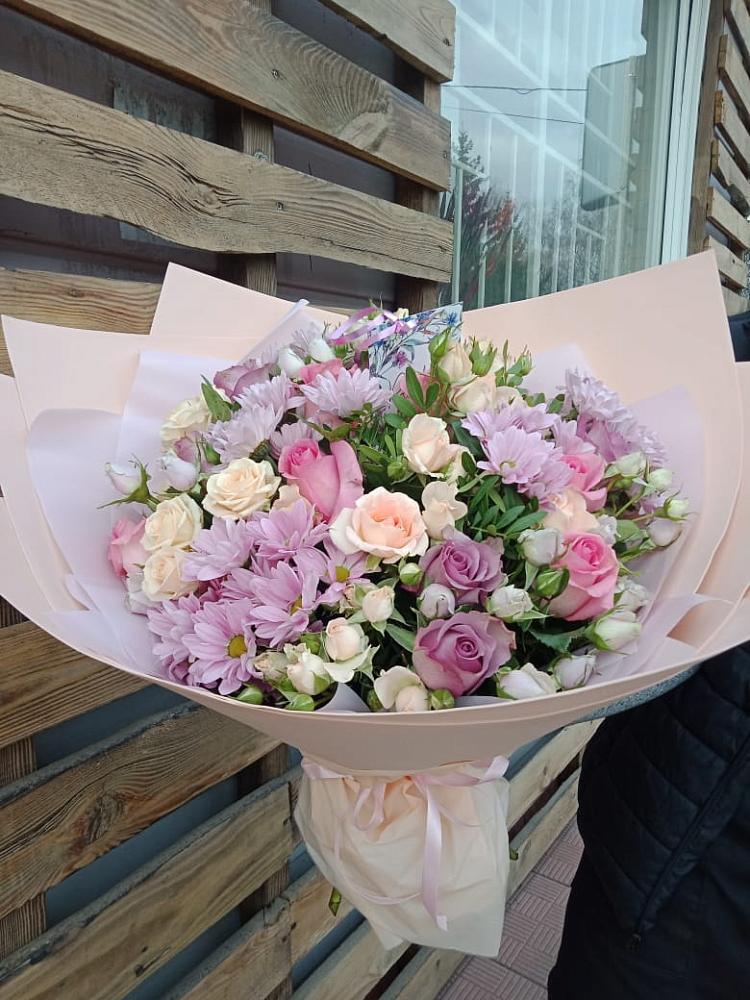 Букет цветов из: Розы и Хризантемы в Искре Курской области