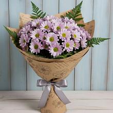 Букет цветов из:  Хризантемы #REPLACE_PRED# Искре Курской области