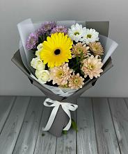 Букет цветов из:  Розы, Герберы и Хризантемы в Искре Курской области