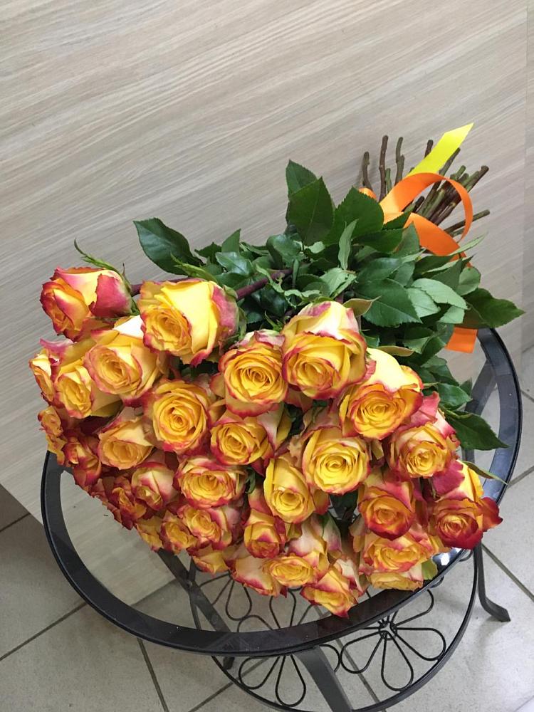 Букет Желтые розы в Искре Курской области