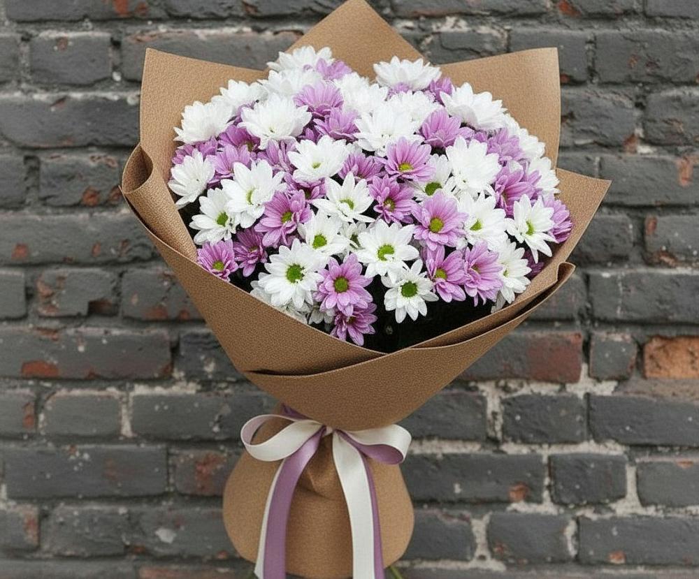 Букет цветов из: Хризантемы в Искре Курской области