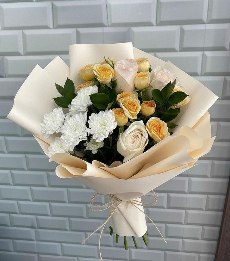 Букет цветов из: Розы и Хризантемы в Искре Курской области