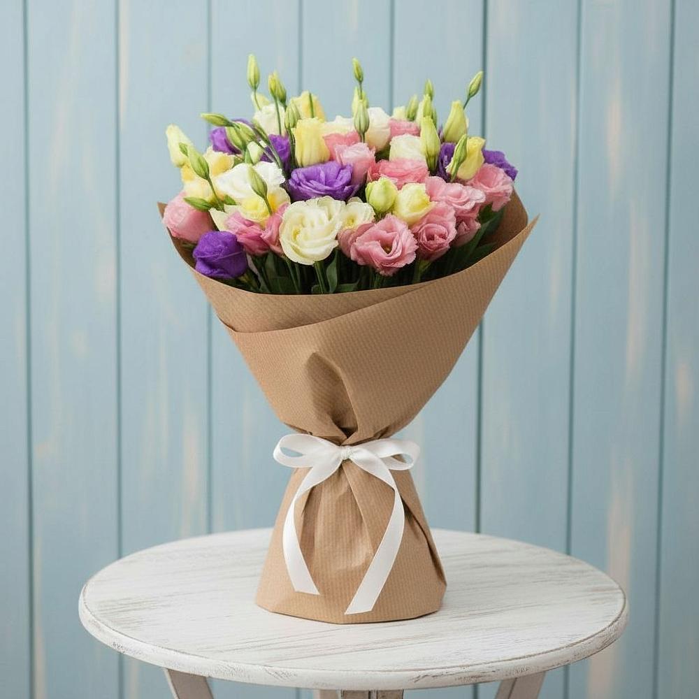 Букет цветов из: Лизиантусы в Искре Курской области