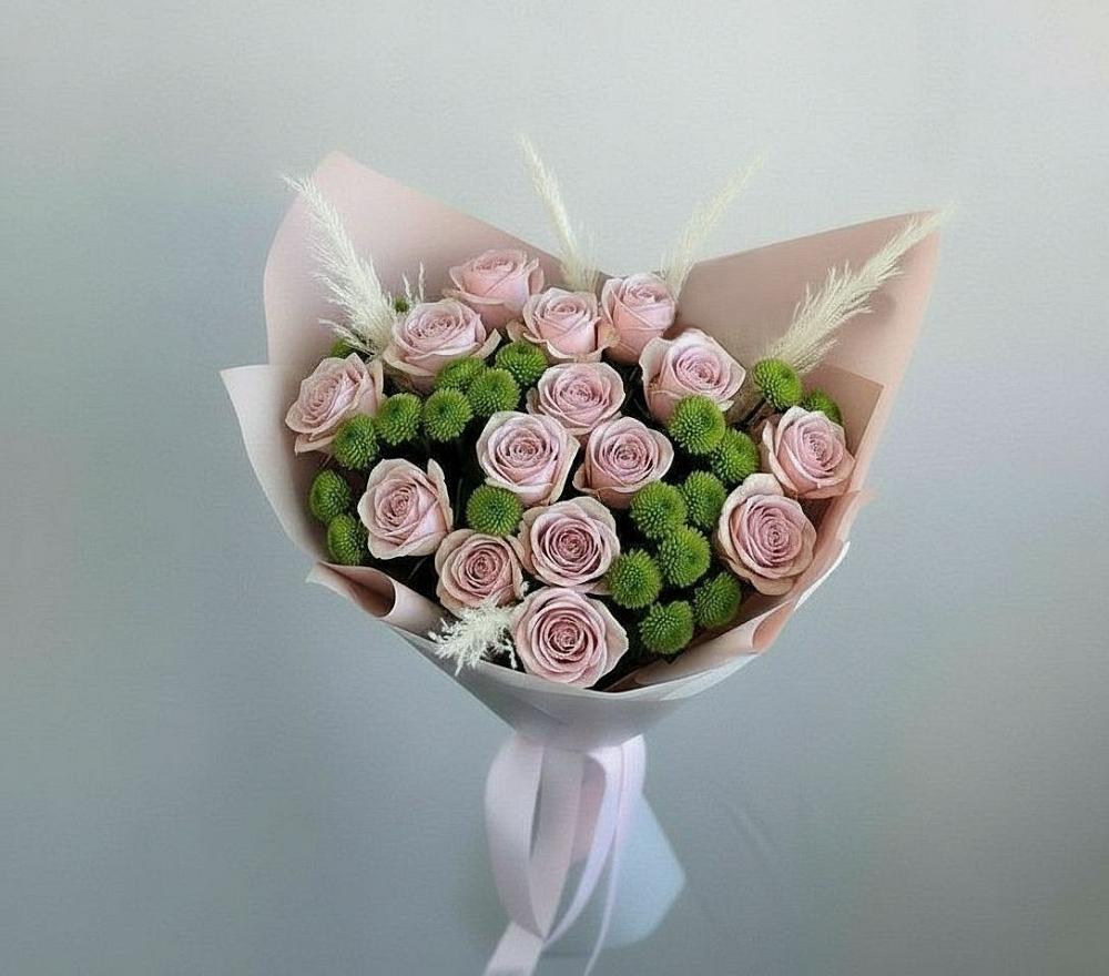 Букет цветов из: Розы и Хризантемы в Искре Курской области