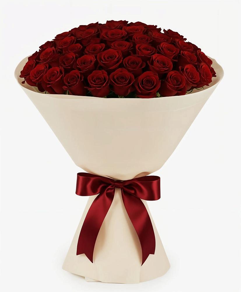 Букет 101 Бордовая роза Блэк Бакарра в Искре Курской области