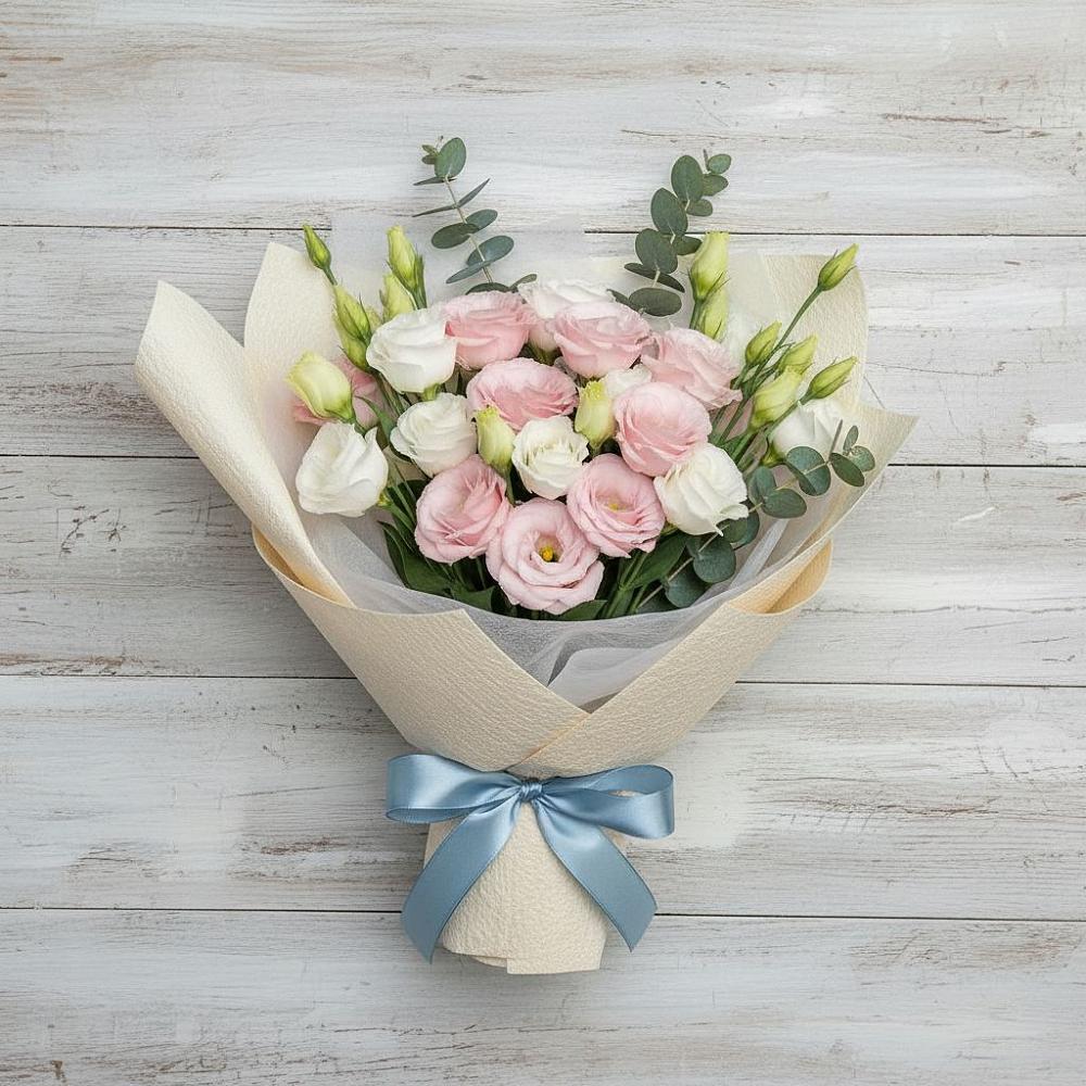 Букет цветов из: Лизиантусы в Искре Курской области